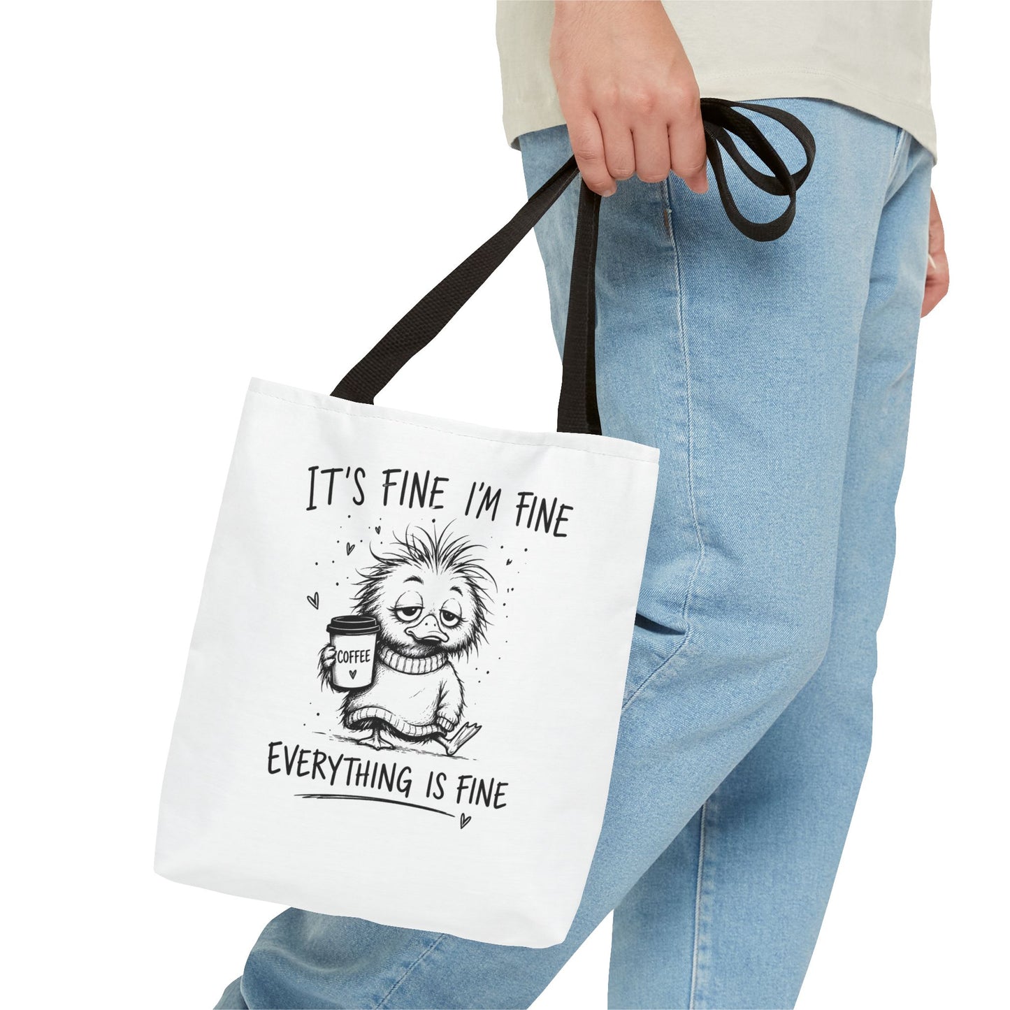 Everything is Fine Tote Bag | Canvas Carryall