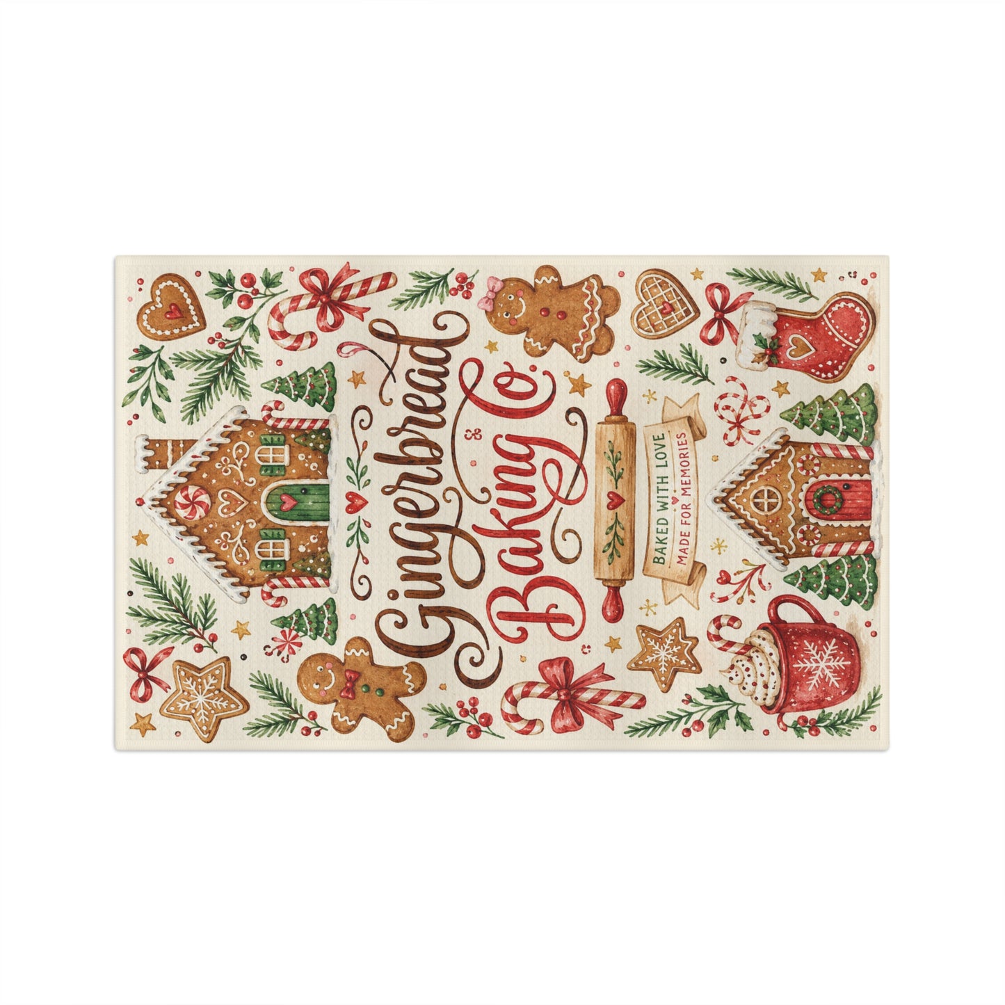 Gingerbread Baking Co. Holiday Tea Towel