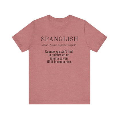Spanglish Definition Shirt | Bilingual Pride Graphic Tee