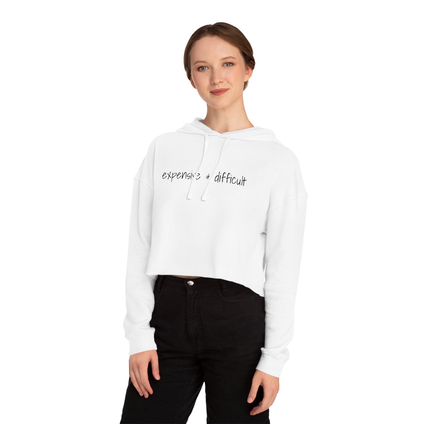 Expensive & Difficult, Cropped Hoodie