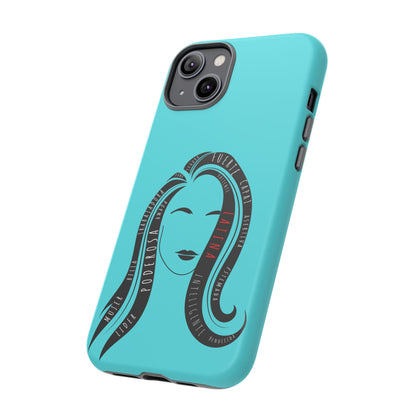 Blue Fuerza Latina Tough Phone Case | Latina Empowerment Protective Cover