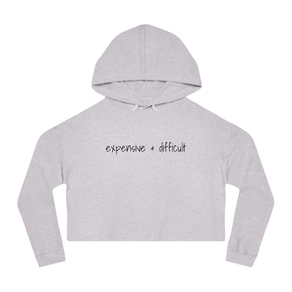 Expensive & Difficult, Cropped Hoodie
