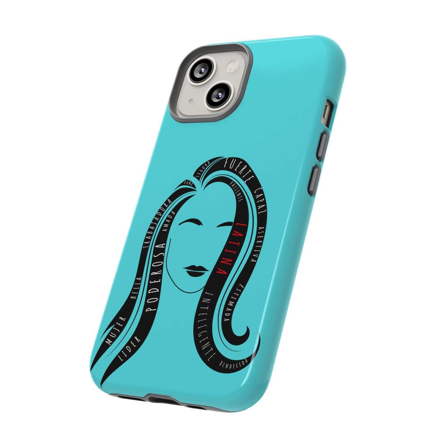 Blue Fuerza Latina Tough Phone Case | Latina Empowerment Protective Cover