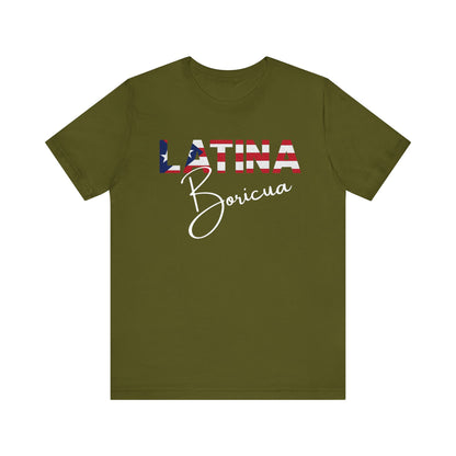 Latina Boricua Shirt | Puerto Rico Latina Pride Graphic Tee for Women