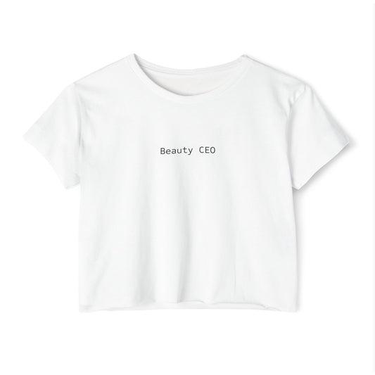 Beauty CEO™ Cropped Tee | Esthetician Boss Girl Festival Top