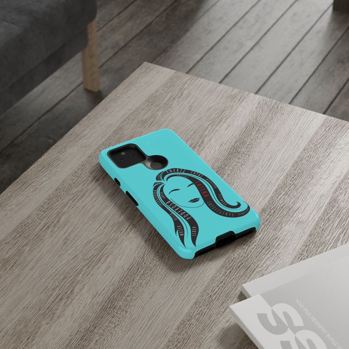 Blue Fuerza Latina Tough Phone Case | Latina Empowerment Protective Cover