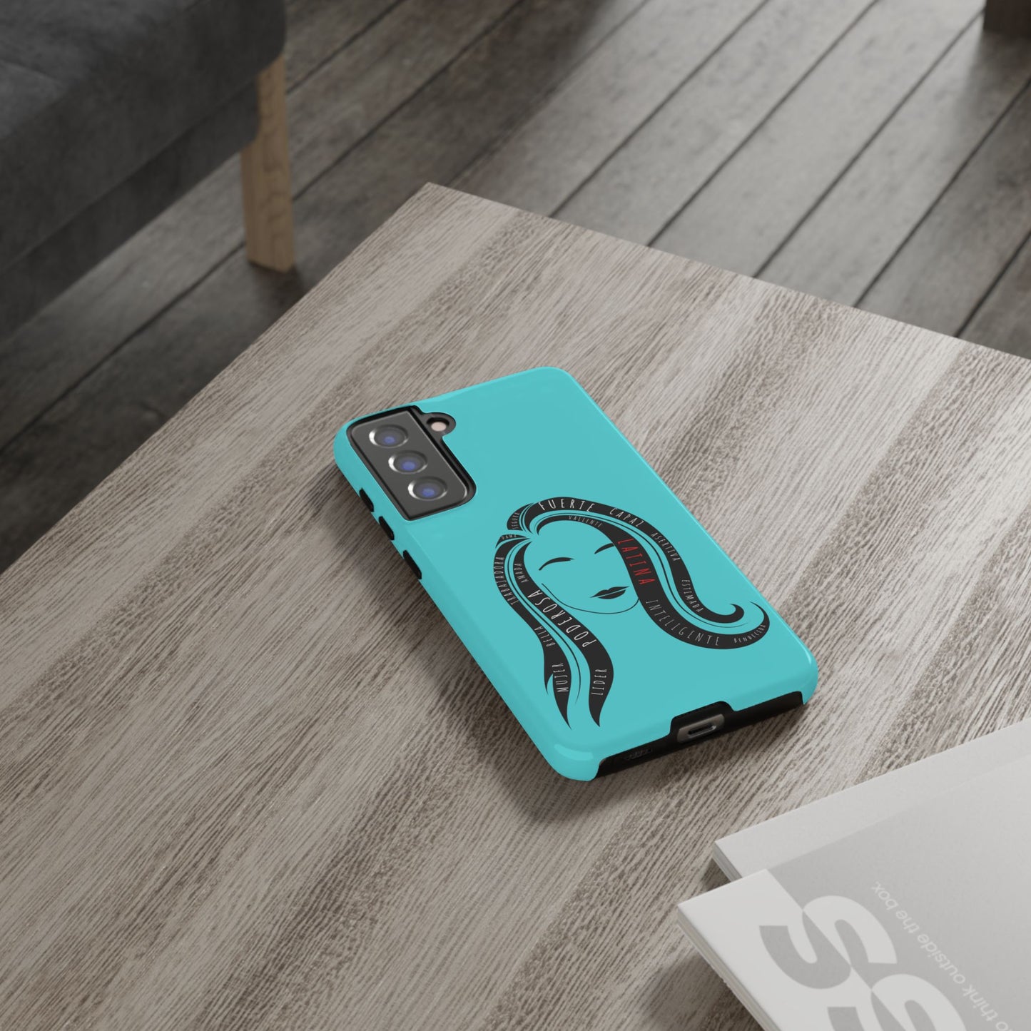 Blue Fuerza Latina Tough Phone Case | Latina Empowerment Protective Cover