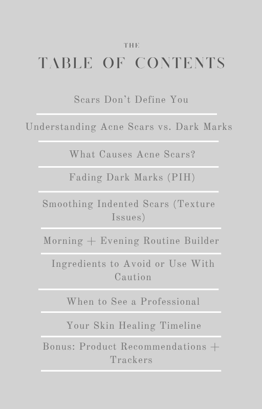 Scars Don’t Define You: The Clear-Skin Guide to Treating Acne Scars