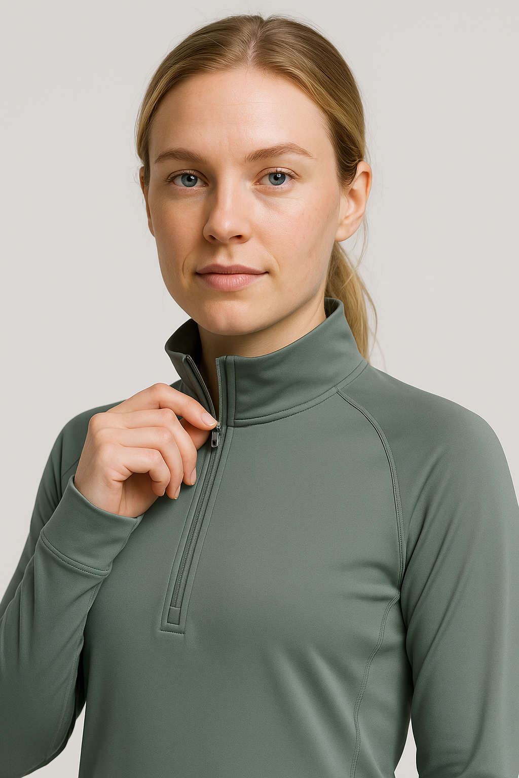 iGB Fits Ladies Quarter-Zip Pullover | Cozy, Stylish Activewear for All Seasons, Perfect for Workouts, Casual Outings, Gift for Her, Marathon Gear