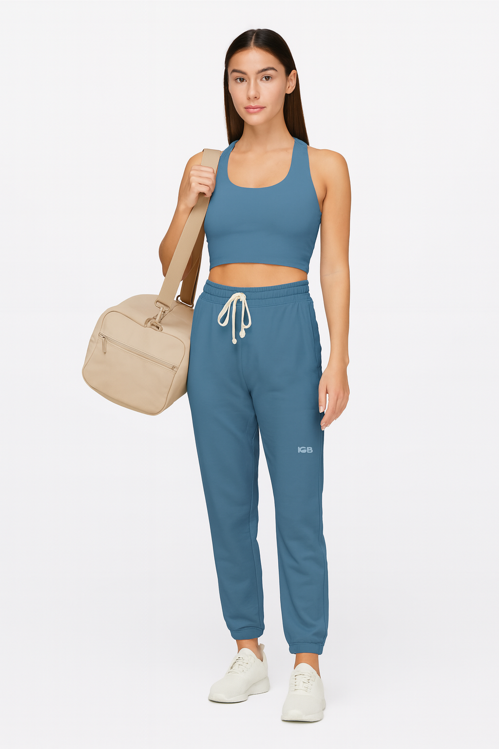 iGB Fits Cozy Unisex Garment-Dyed Fleece Sweatpants | Relaxed Lounge Wear for Home, Travel, Gifts, Special Occasions, Everyday Comfort