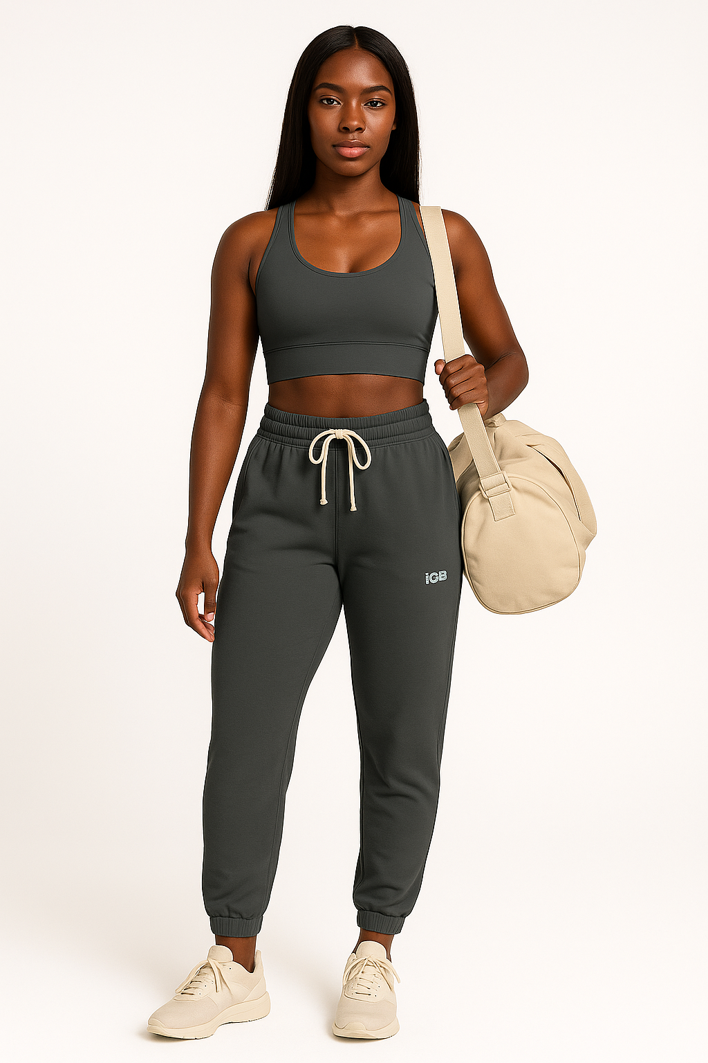 iGB Fits Cozy Unisex Garment-Dyed Fleece Sweatpants | Relaxed Lounge Wear for Home, Travel, Gifts, Special Occasions, Everyday Comfort