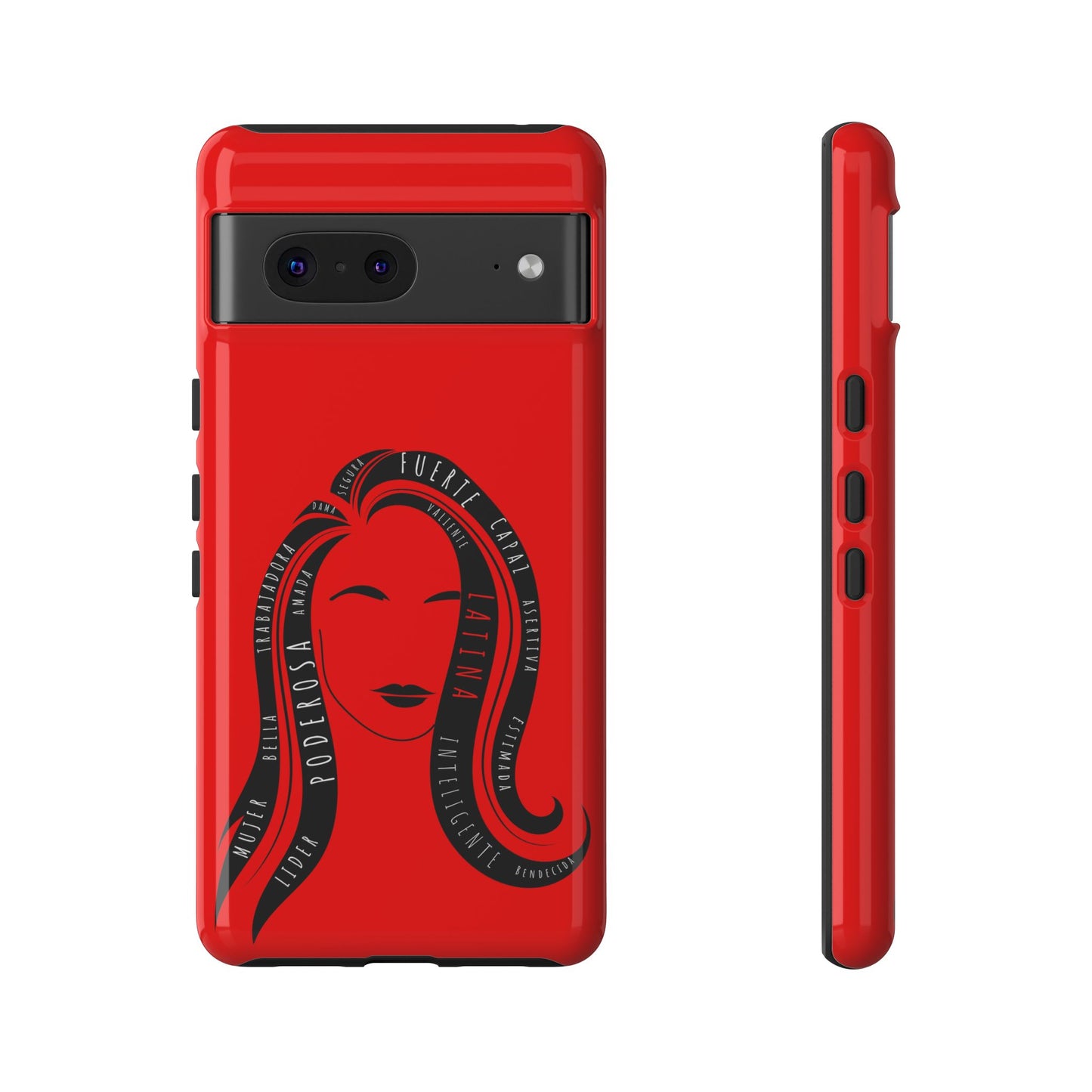 Red Fuerza Latina Tough Phone Case | Latina Empowerment Protective Cover