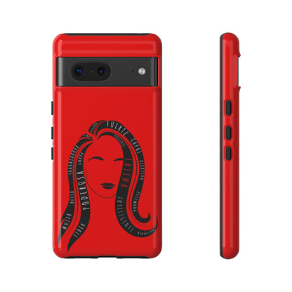 Red Fuerza Latina Tough Phone Case | Latina Empowerment Protective Cover