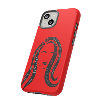 Red Fuerza Latina Tough Phone Case | Latina Empowerment Protective Cover