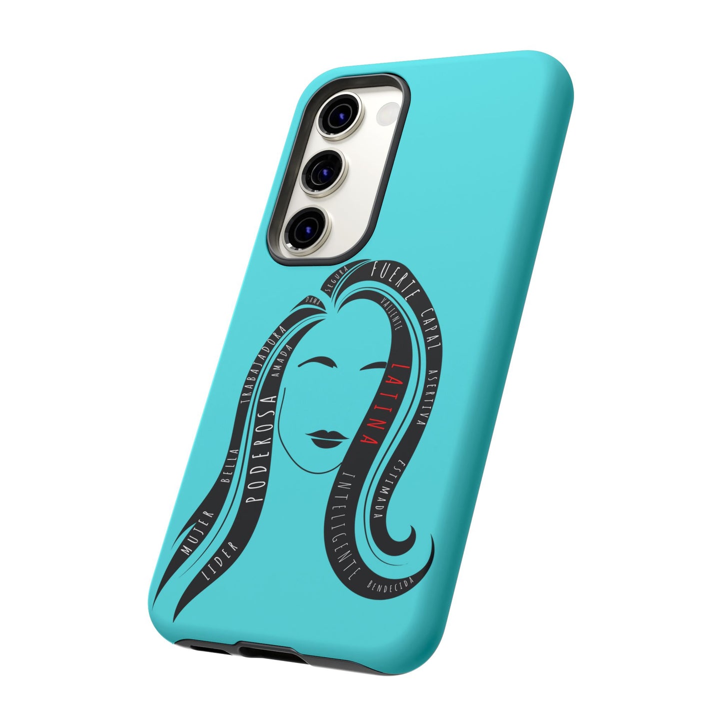 Blue Fuerza Latina Tough Phone Case | Latina Empowerment Protective Cover