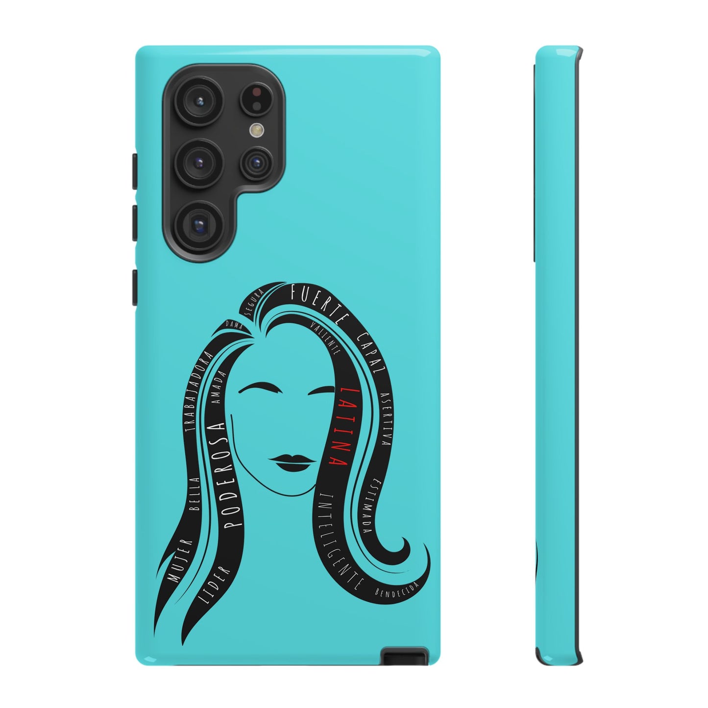 Blue Fuerza Latina Tough Phone Case | Latina Empowerment Protective Cover
