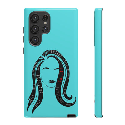 Blue Fuerza Latina Tough Phone Case | Latina Empowerment Protective Cover
