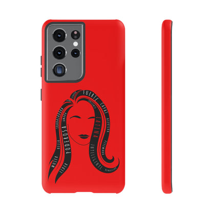 Red Fuerza Latina Tough Phone Case | Latina Empowerment Protective Cover