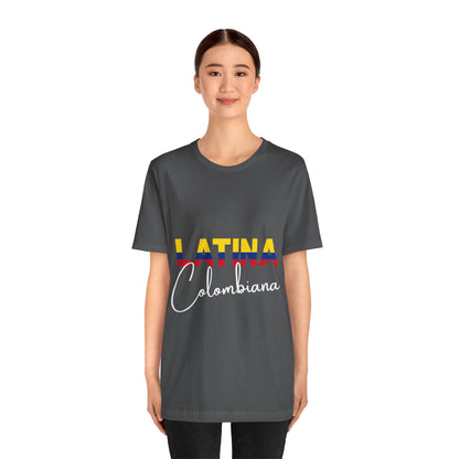 Latina Colombiana, Shirt - Colombian Latina Pride Graphic Tee for Women