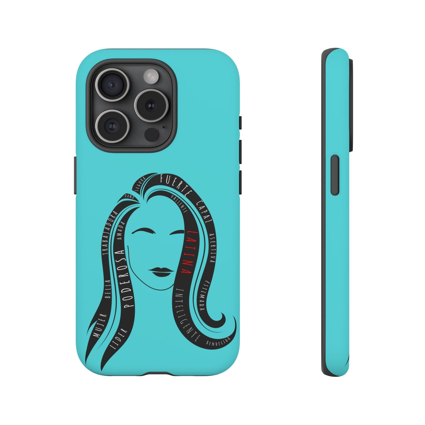 Blue Fuerza Latina Tough Phone Case | Latina Empowerment Protective Cover