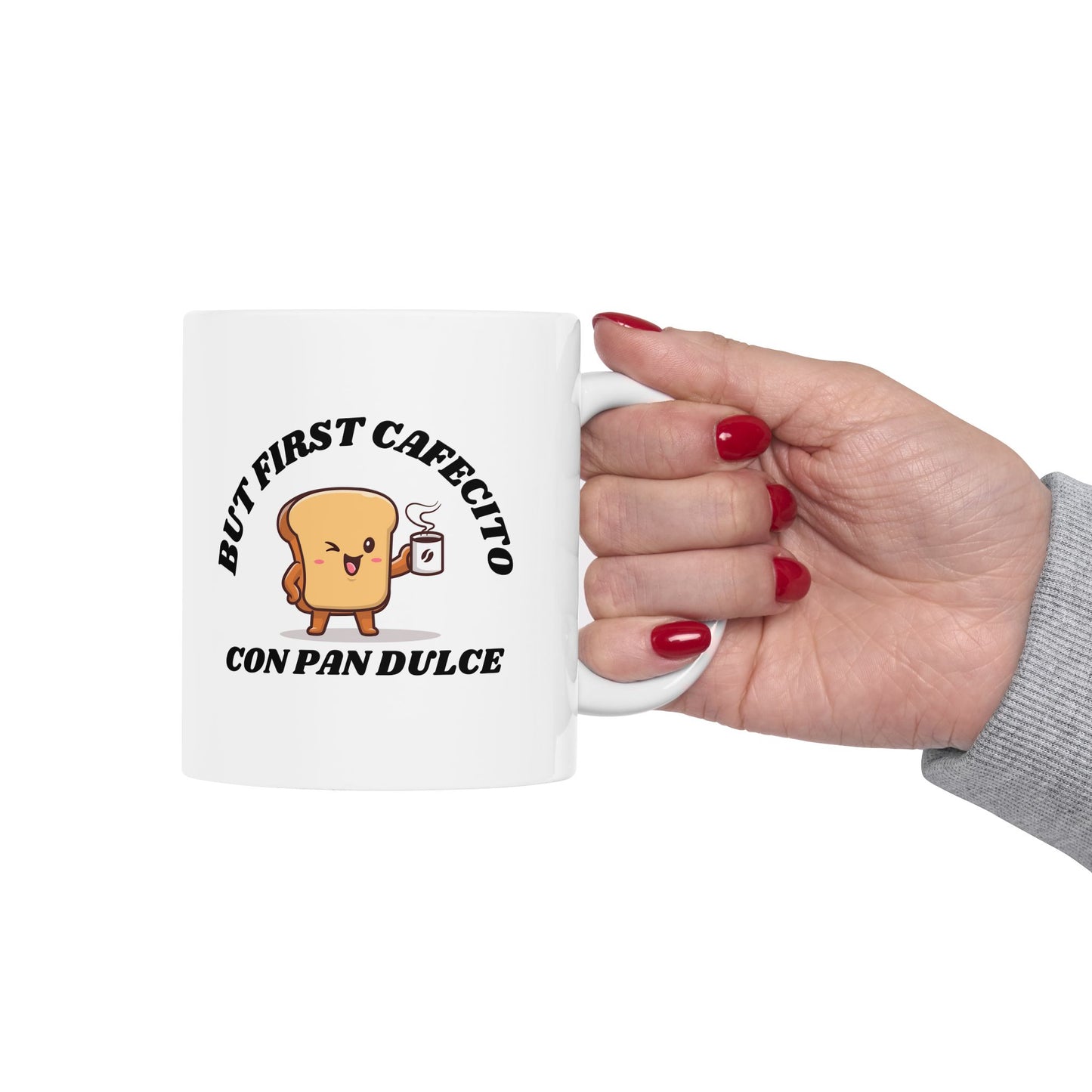 But First Cafecito Ceramic Mug 11oz | Latina Coffee Lover Cup