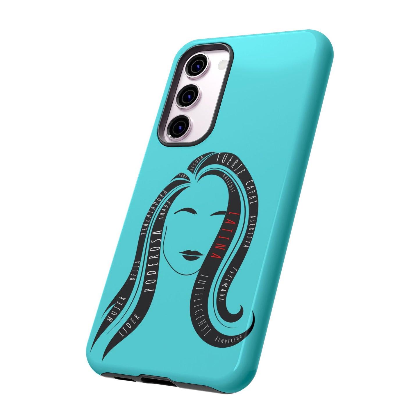 Blue Fuerza Latina Tough Phone Case | Latina Empowerment Protective Cover