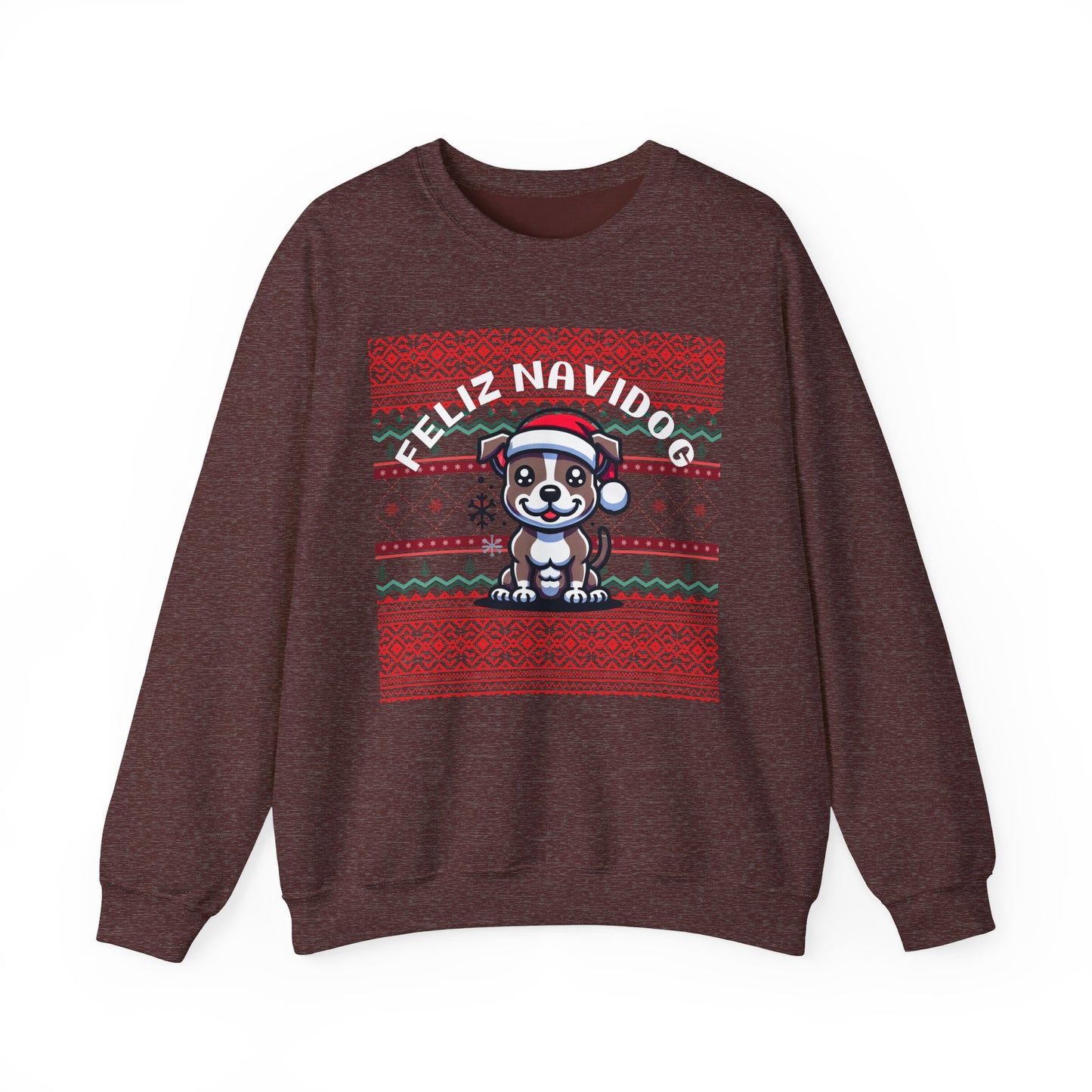 Feliz Navidog Ugly Christmas Sweater- Pitbull