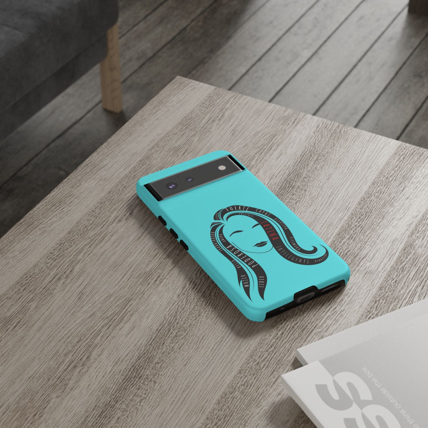 Blue Fuerza Latina Tough Phone Case | Latina Empowerment Protective Cover