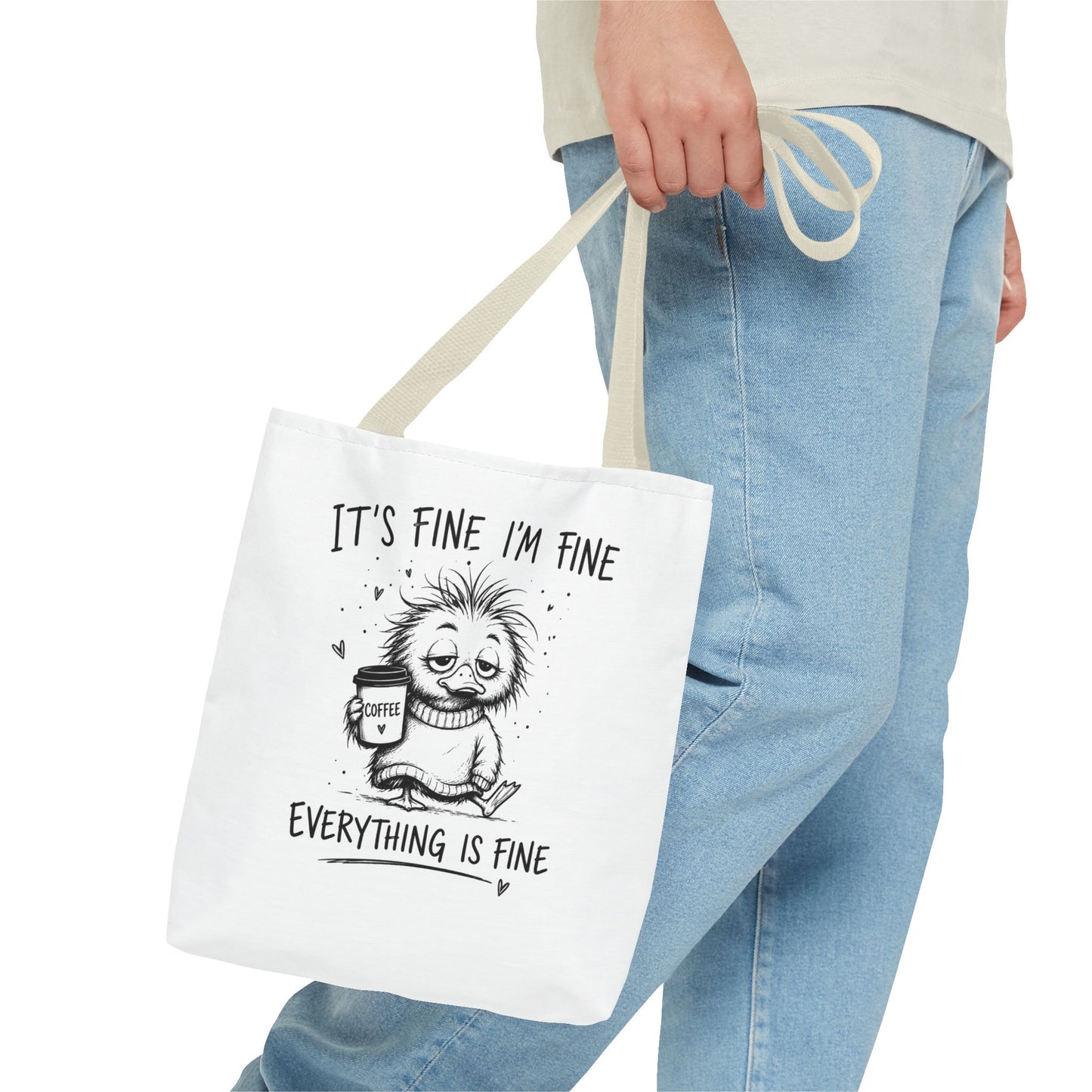 Everything is Fine Tote Bag | Canvas Carryall