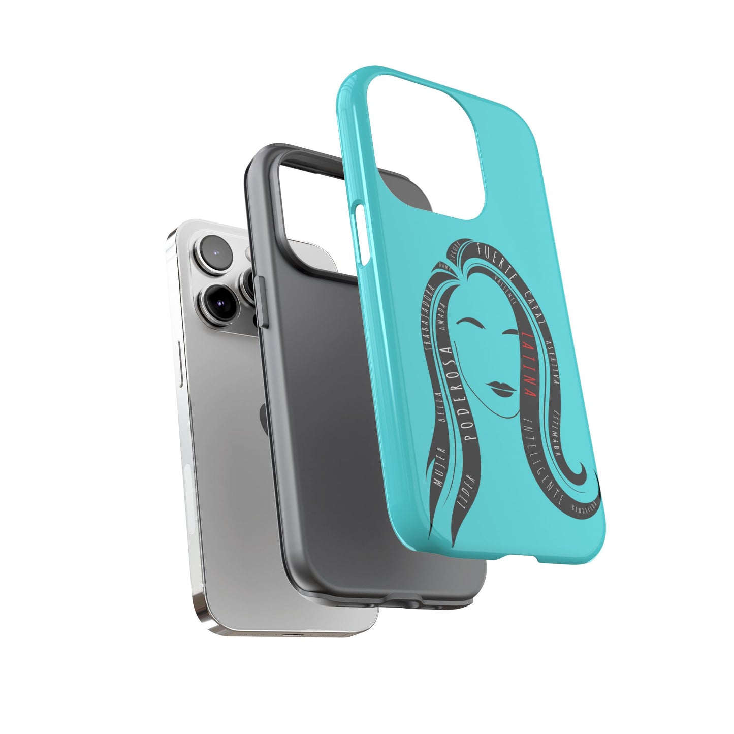 Blue Fuerza Latina Tough Phone Case | Latina Empowerment Protective Cover