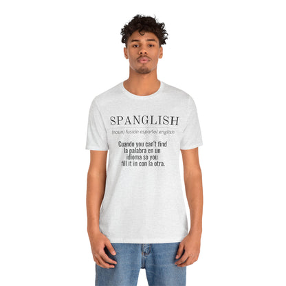Spanglish Definition Shirt | Bilingual Pride Graphic Tee