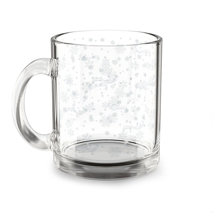 Winter Wonderland Glass Mug - Cozy Holiday Drinkware, Perfect for Hot Cocoa, Gifts for Christmas, Tea Lovers, Personal Use