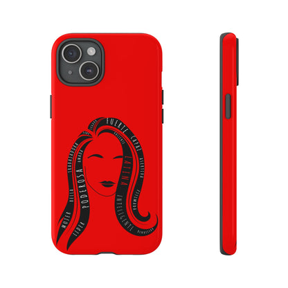Red Fuerza Latina Tough Phone Case | Latina Empowerment Protective Cover