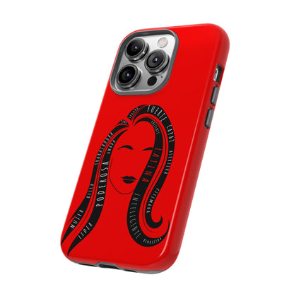 Red Fuerza Latina Tough Phone Case | Latina Empowerment Protective Cover