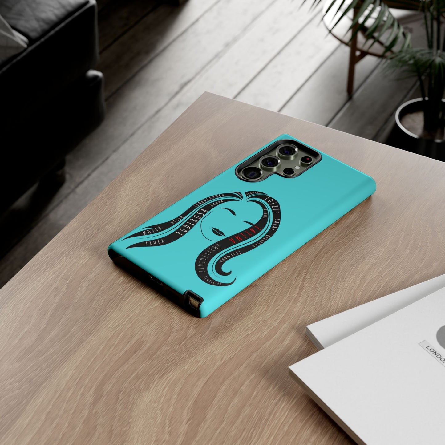 Blue Fuerza Latina Tough Phone Case | Latina Empowerment Protective Cover