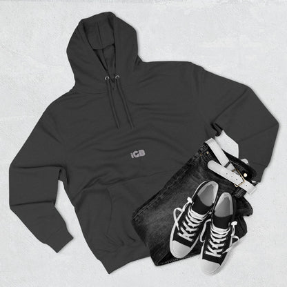 iGB Fits Cozy Three-Panel Fleece Hoodie, Casual Wear, Unisex Fashion, Gift for Her/Him, Fall/Winter Apparel, Comfortable Layering