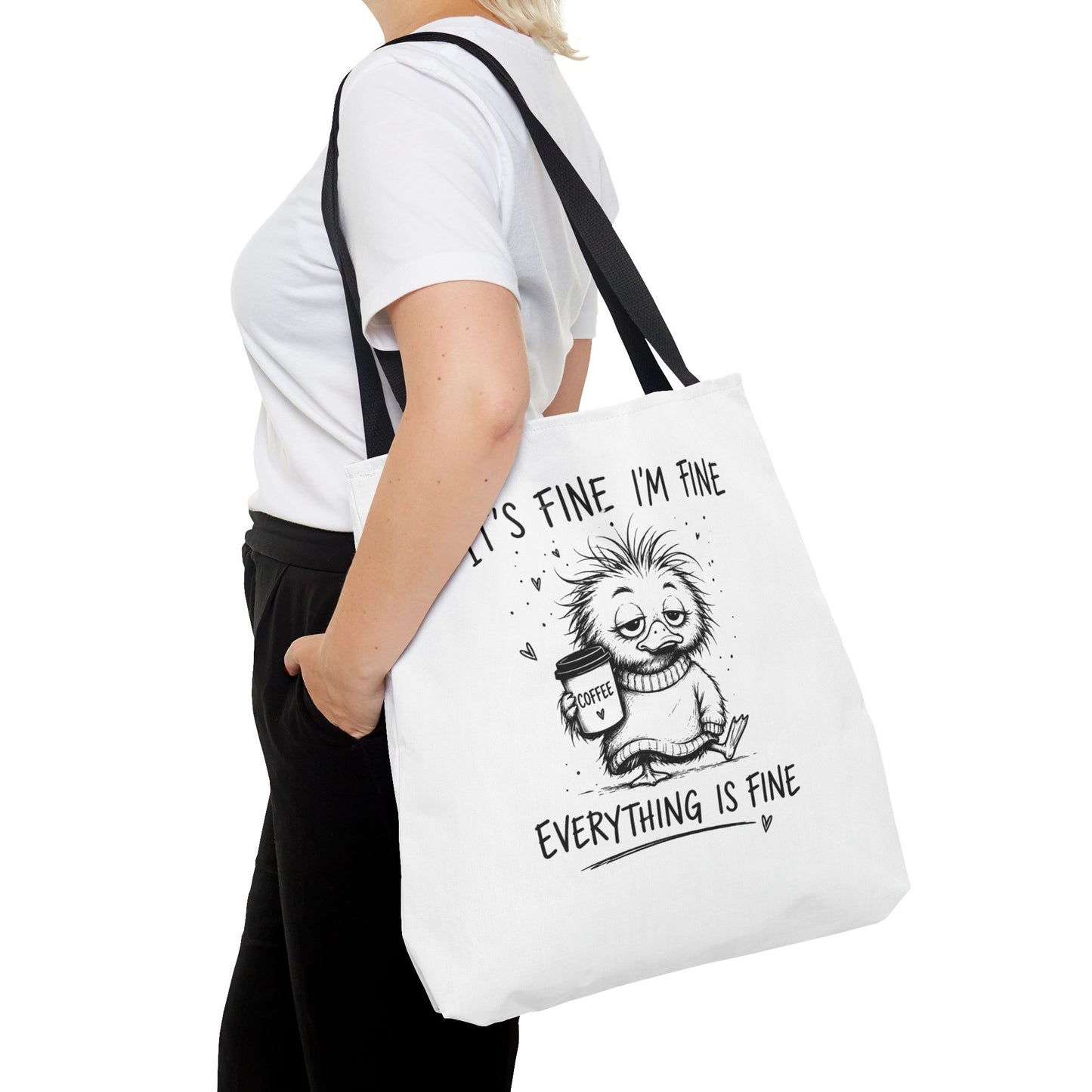 Everything is Fine Tote Bag | Canvas Carryall