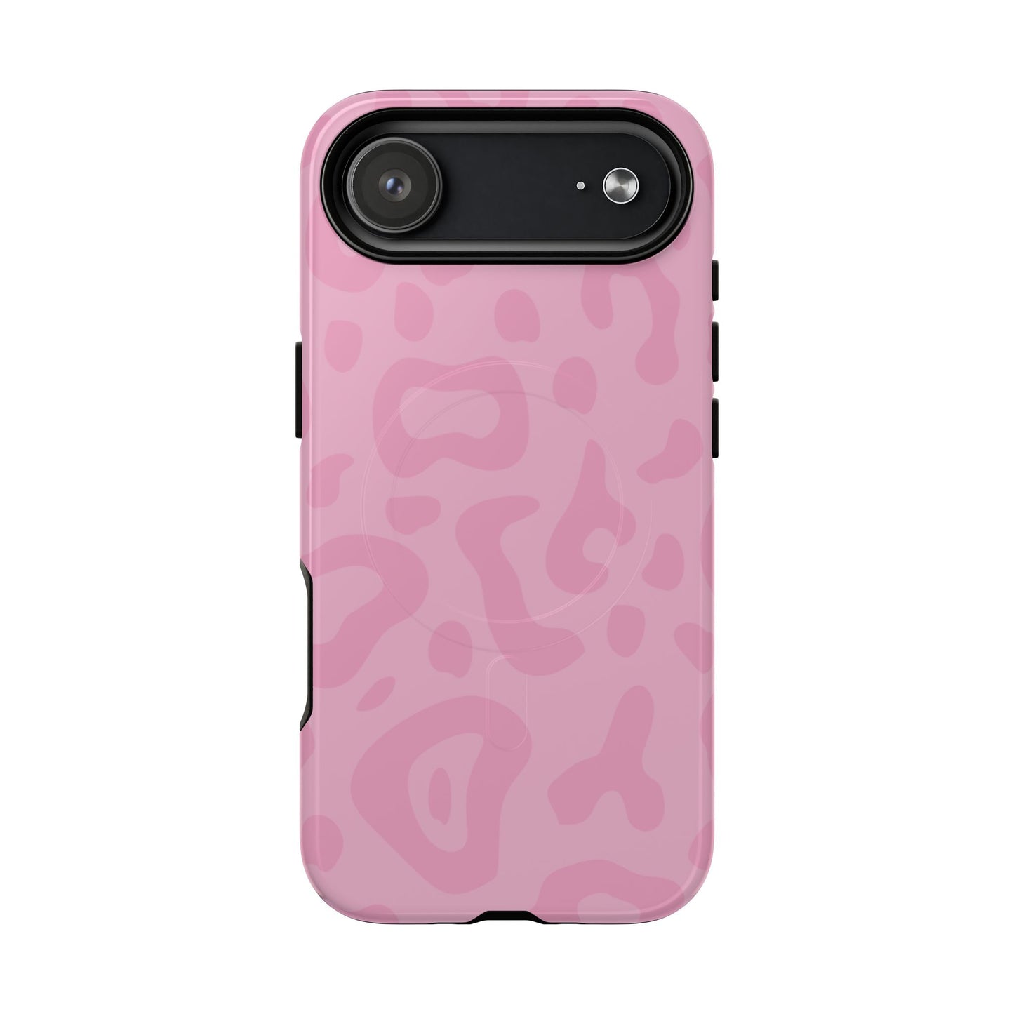 Rosé Wild MagSafe Phone Case — Pink Leopard Pattern Tough Protective Cover