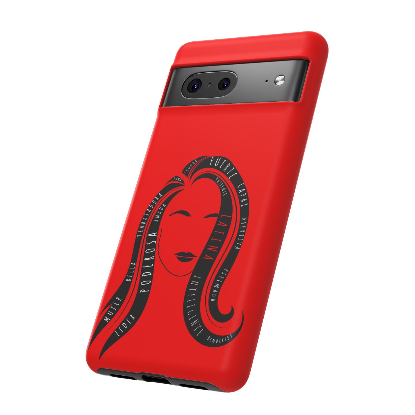 Red Fuerza Latina Tough Phone Case | Latina Empowerment Protective Cover