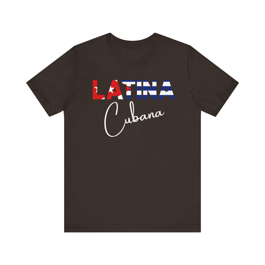 Latina Cubana Shirt | Cuba Latina Pride Graphic Tee for Women