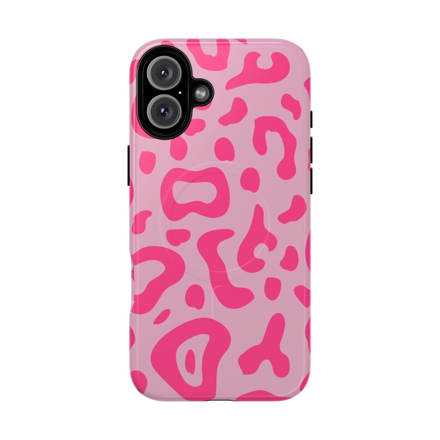 Rosé Wild MagSafe Phone Case — Pink Leopard Pattern Tough Protective Cover