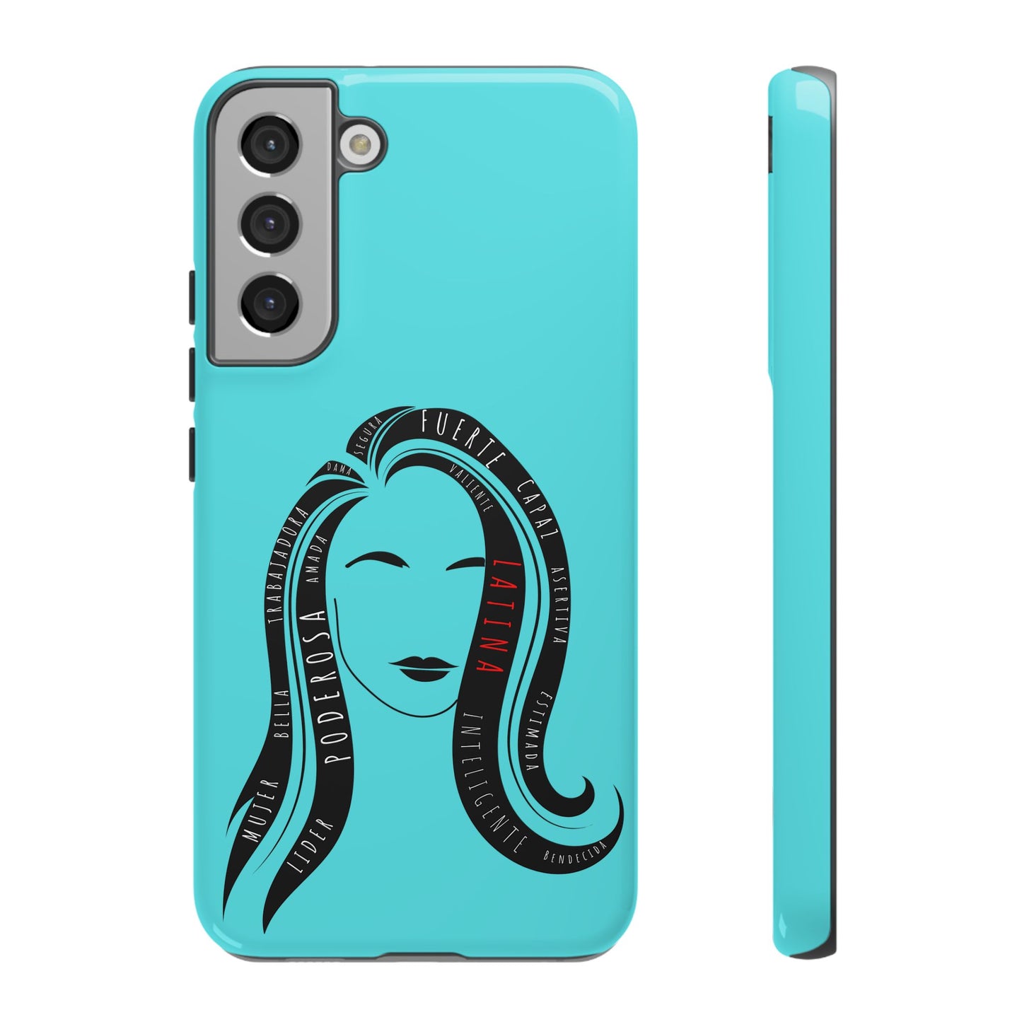 Blue Fuerza Latina Tough Phone Case | Latina Empowerment Protective Cover