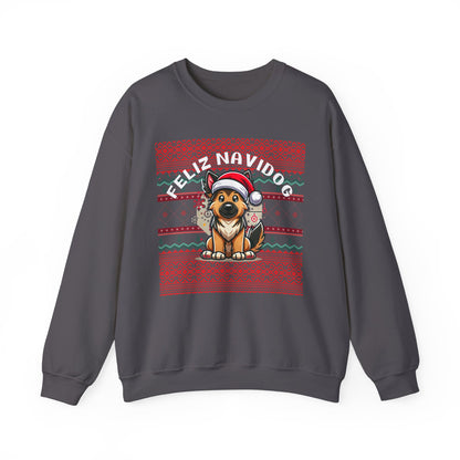 Copy of Feliz Navidog Ugly Christmas Sweater- German Shepherd