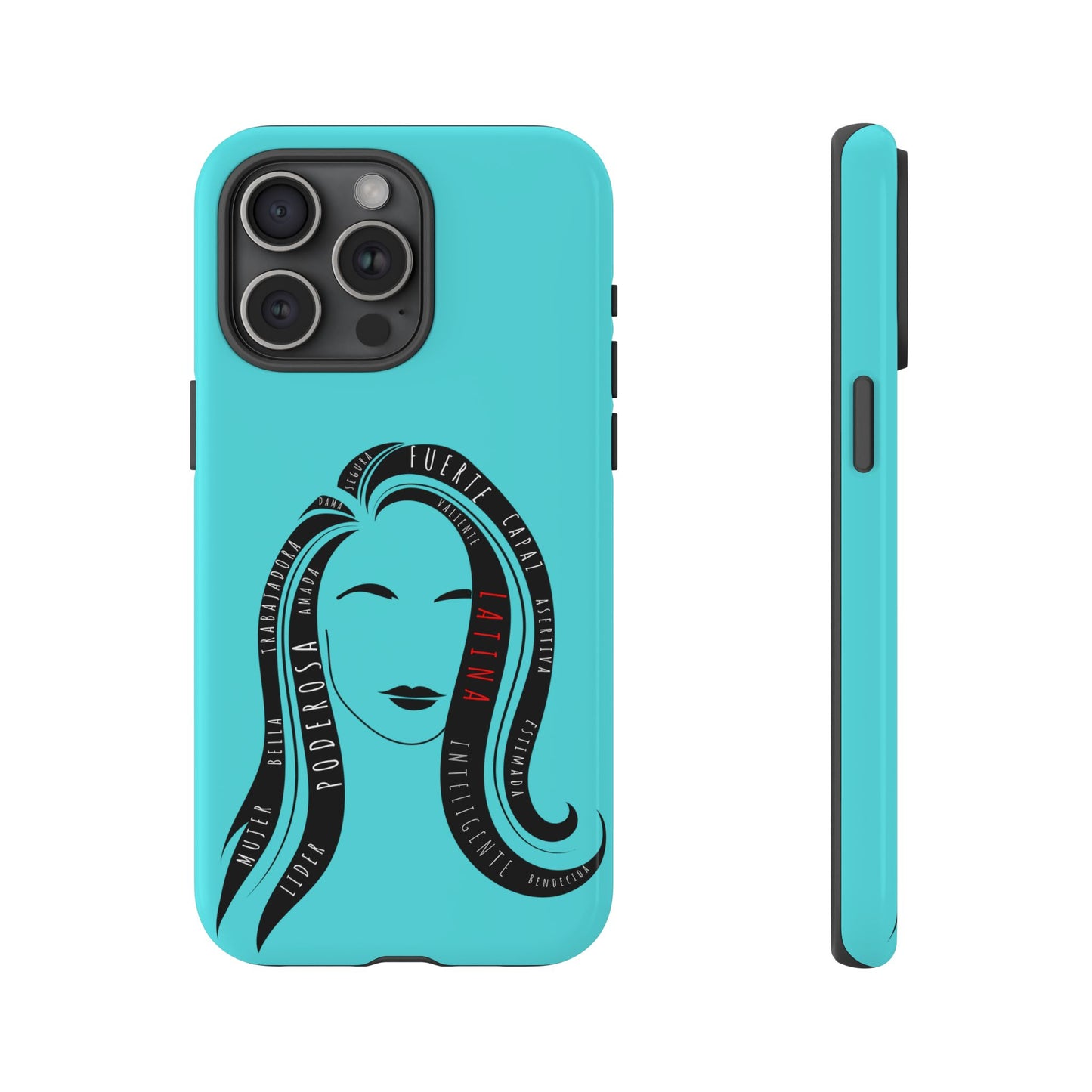Blue Fuerza Latina Tough Phone Case | Latina Empowerment Protective Cover