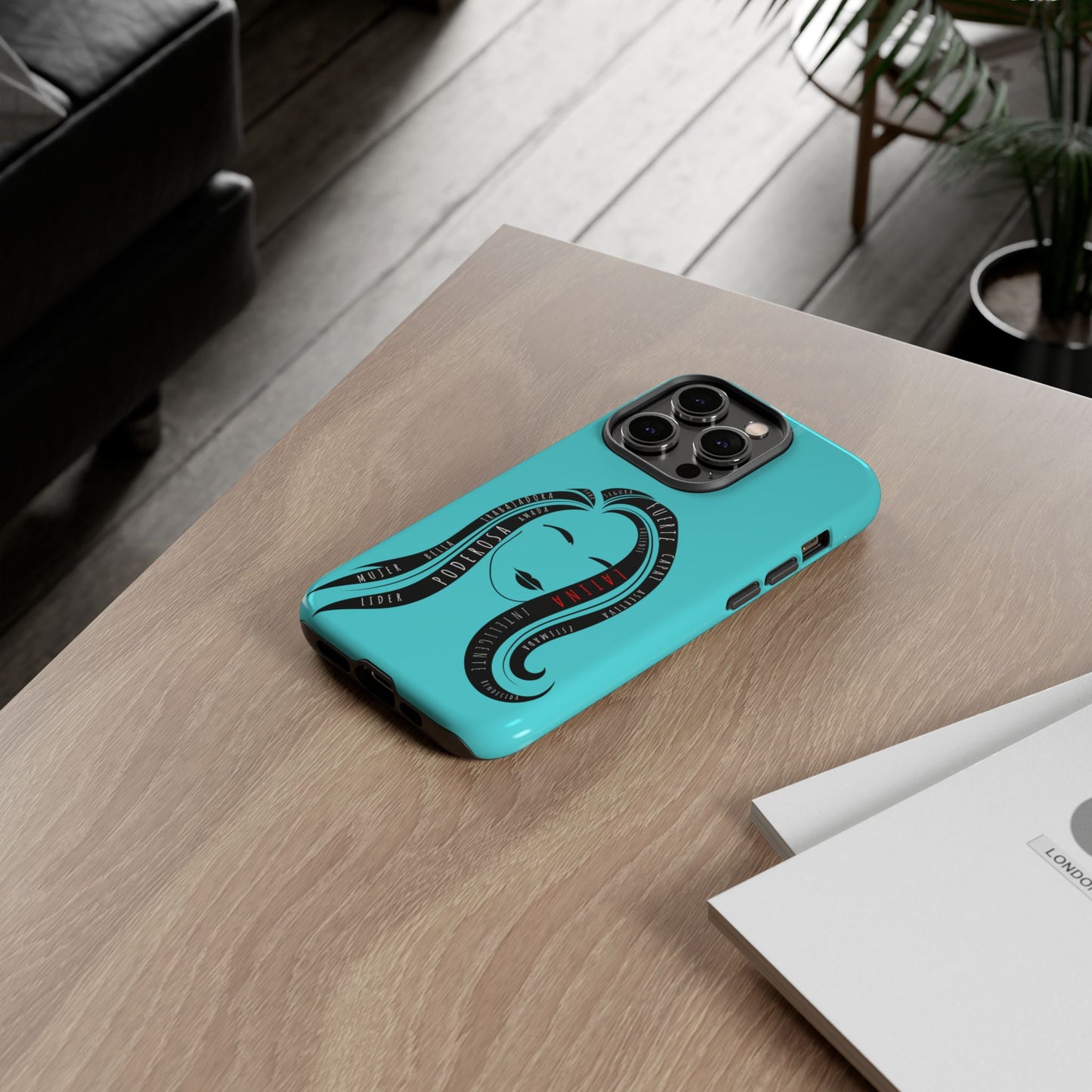 Blue Fuerza Latina Tough Phone Case | Latina Empowerment Protective Cover