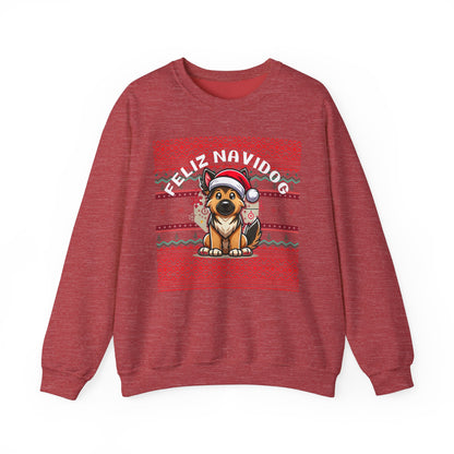 Copy of Feliz Navidog Ugly Christmas Sweater- German Shepherd