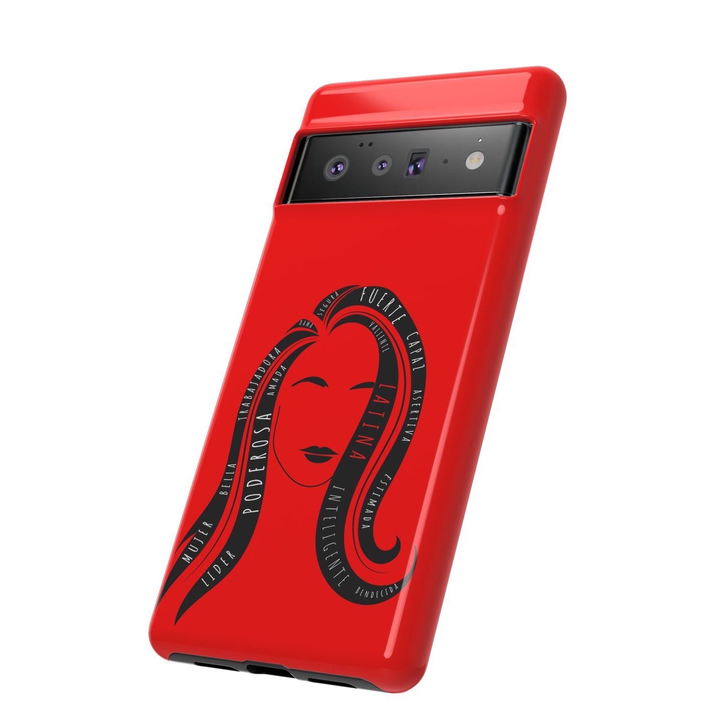 Red Fuerza Latina Tough Phone Case | Latina Empowerment Protective Cover