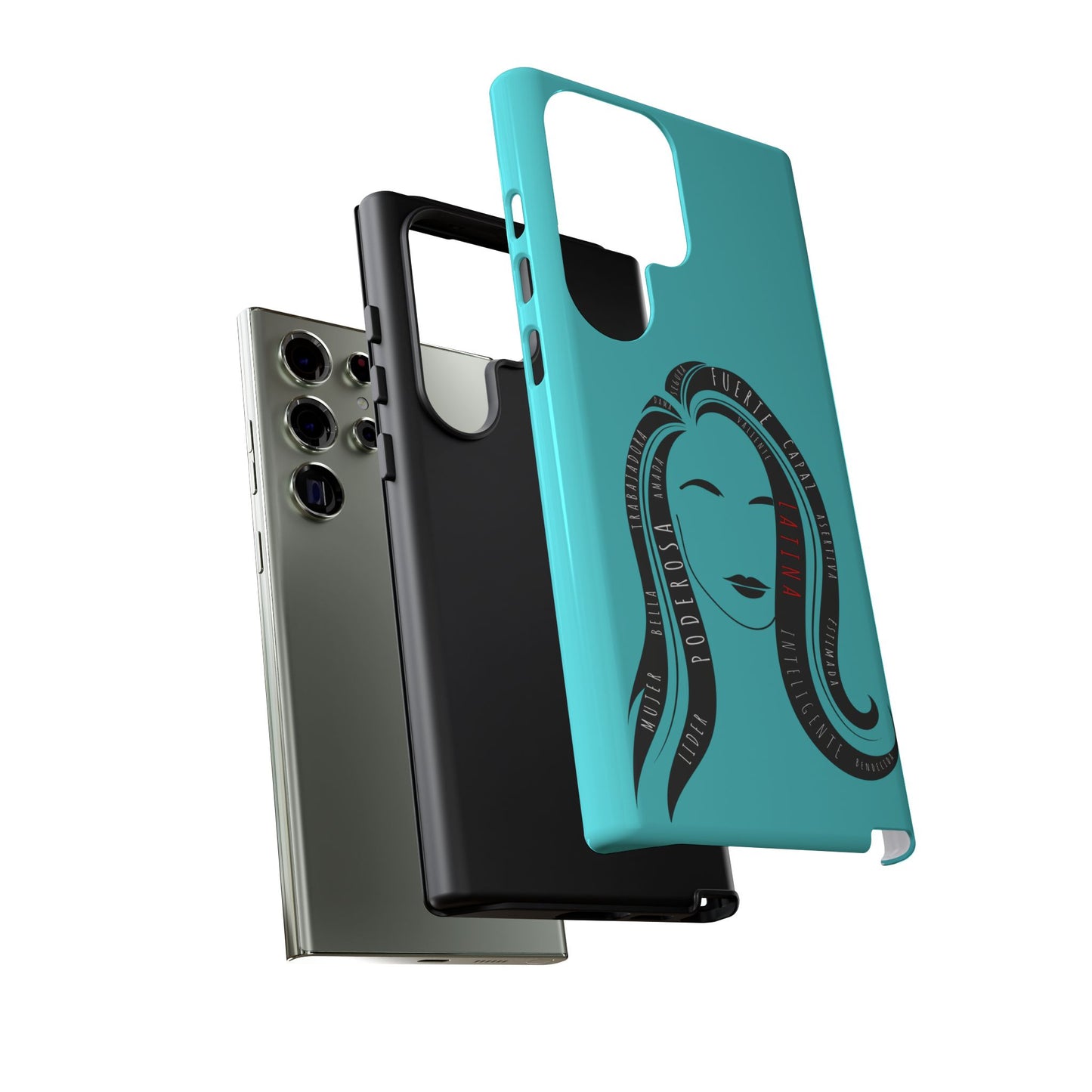 Blue Fuerza Latina Tough Phone Case | Latina Empowerment Protective Cover