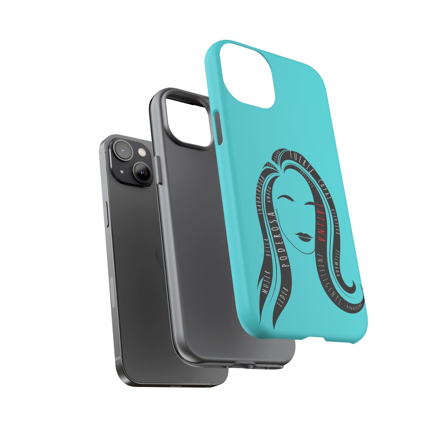 Blue Fuerza Latina Tough Phone Case | Latina Empowerment Protective Cover