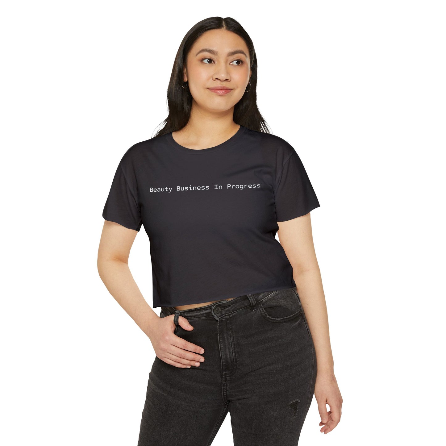 Beauty Business In Progress™ Cropped Tee | Esthetician Entrepreneur Shirt